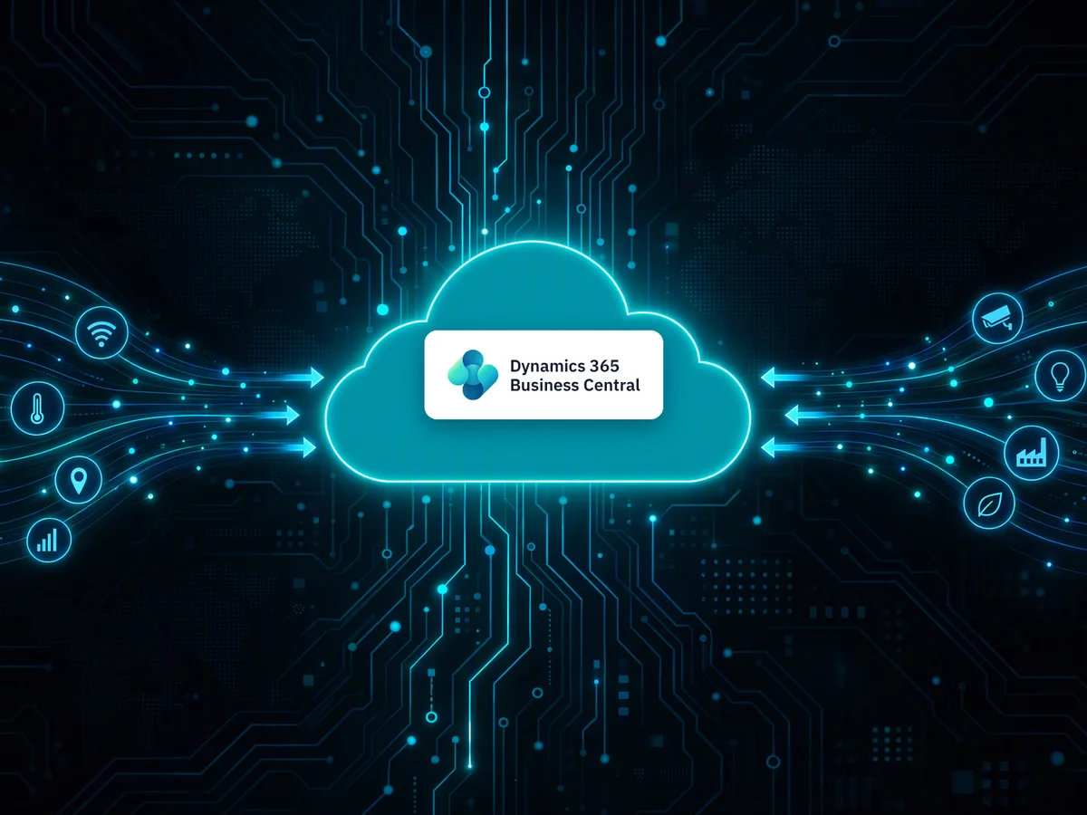Azure cloud with Business Central, receiving IoT signals